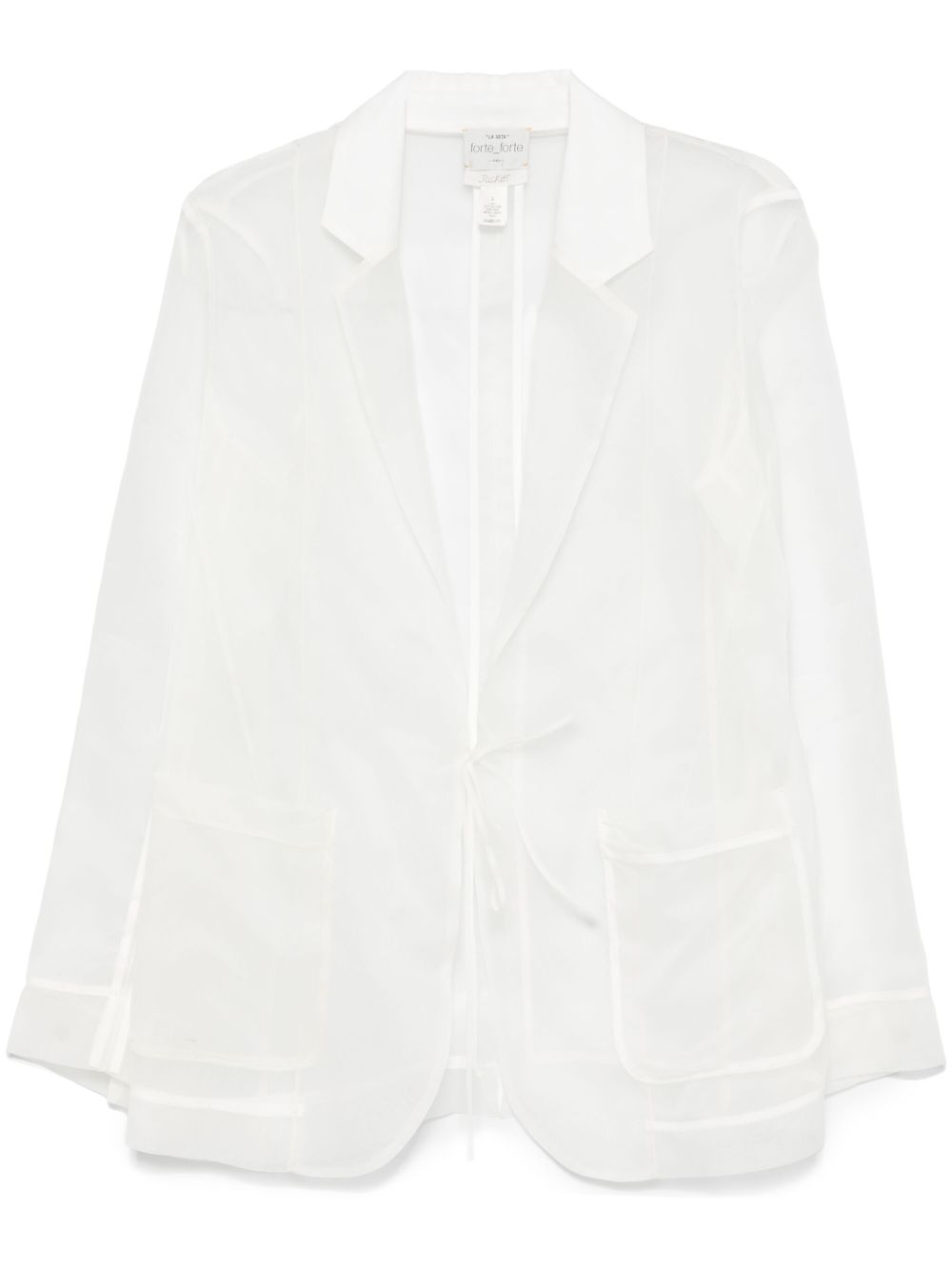 Forte Jackets White Silk