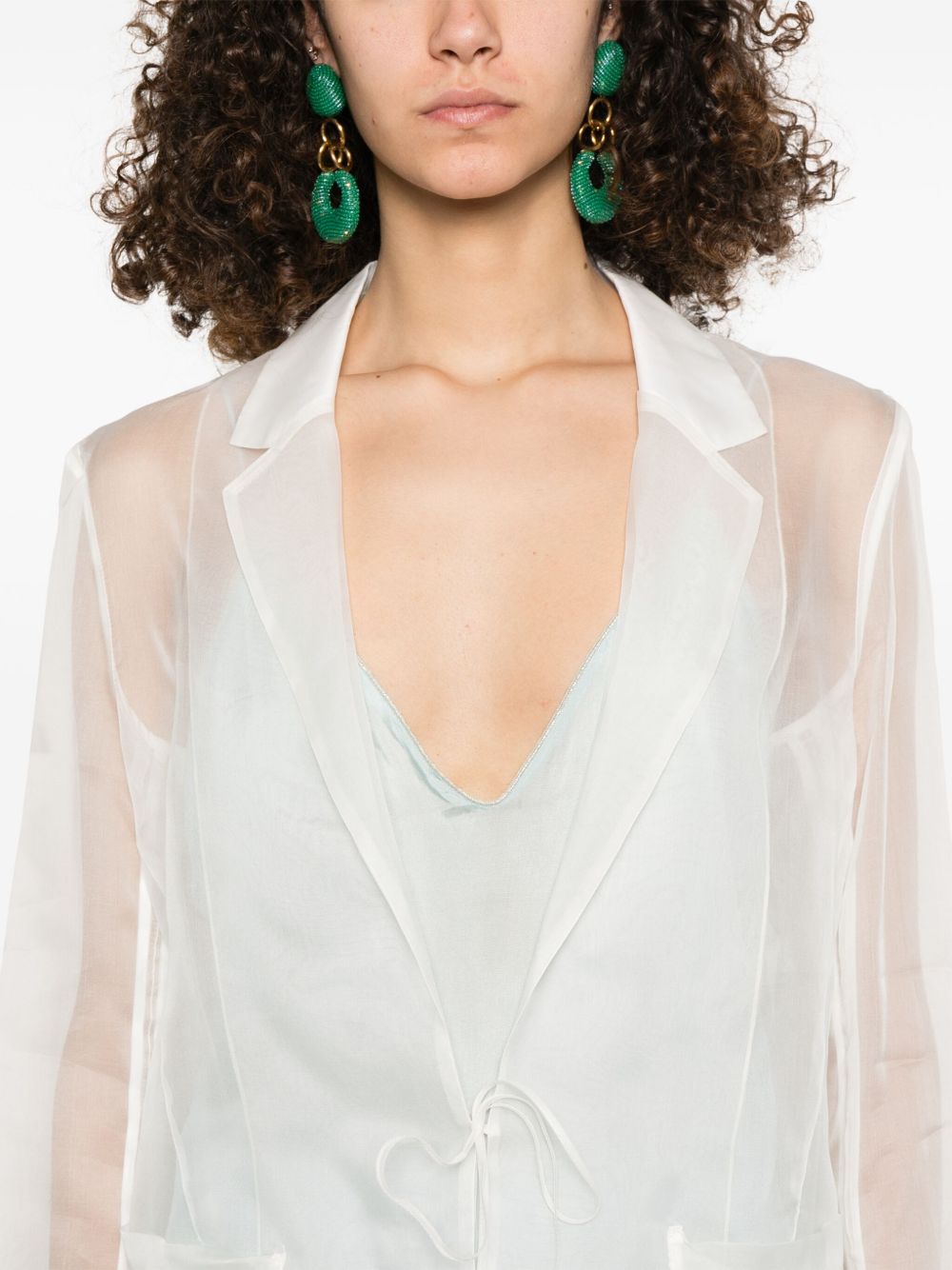 Forte Jackets White Silk