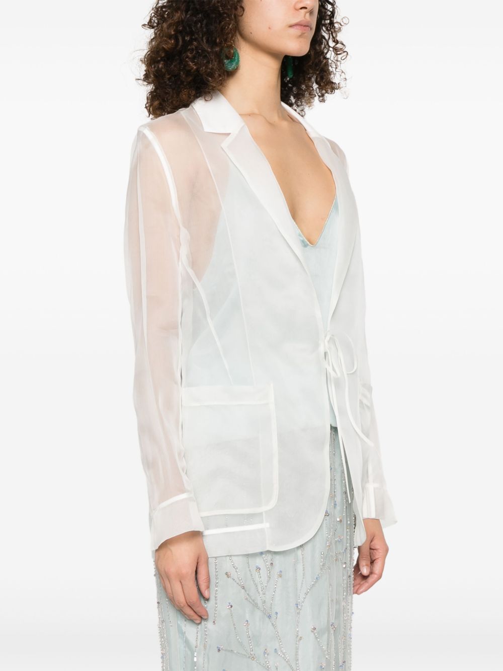Forte Jackets White Silk