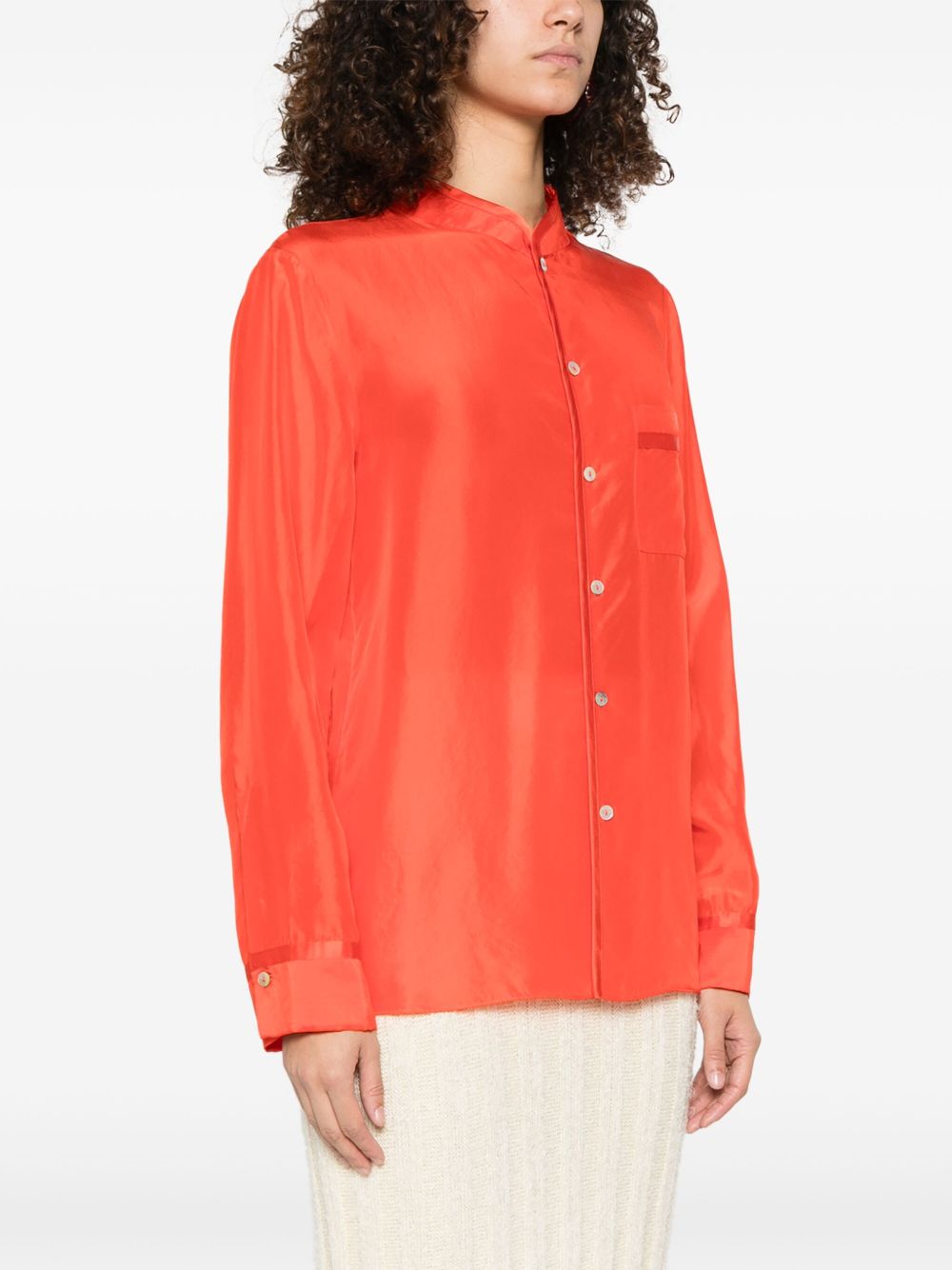 Forte Shirts Red Silk