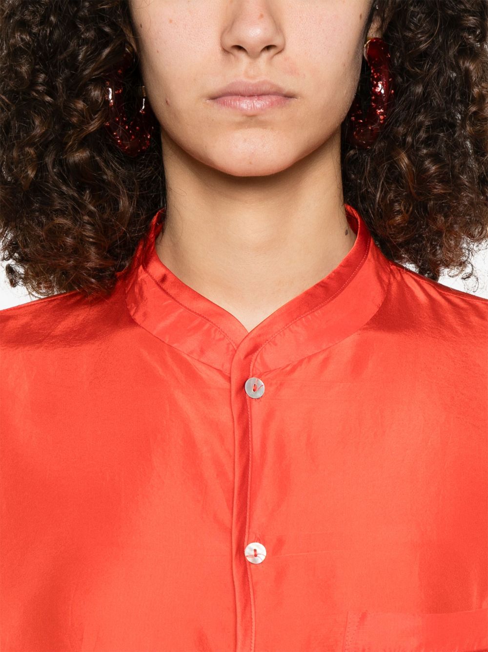 Forte Shirts Red Silk
