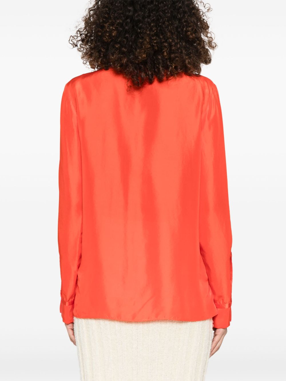 Forte Shirts Red Silk