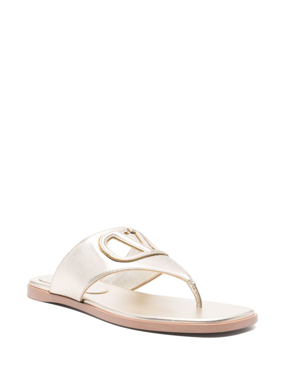 Valentino Garavani Sandals Grey Calf Leather