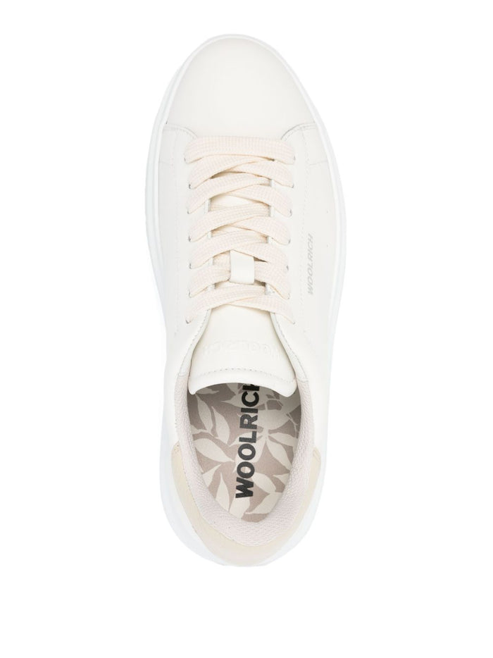 Woolrich Sneakers Beige Calf Leather