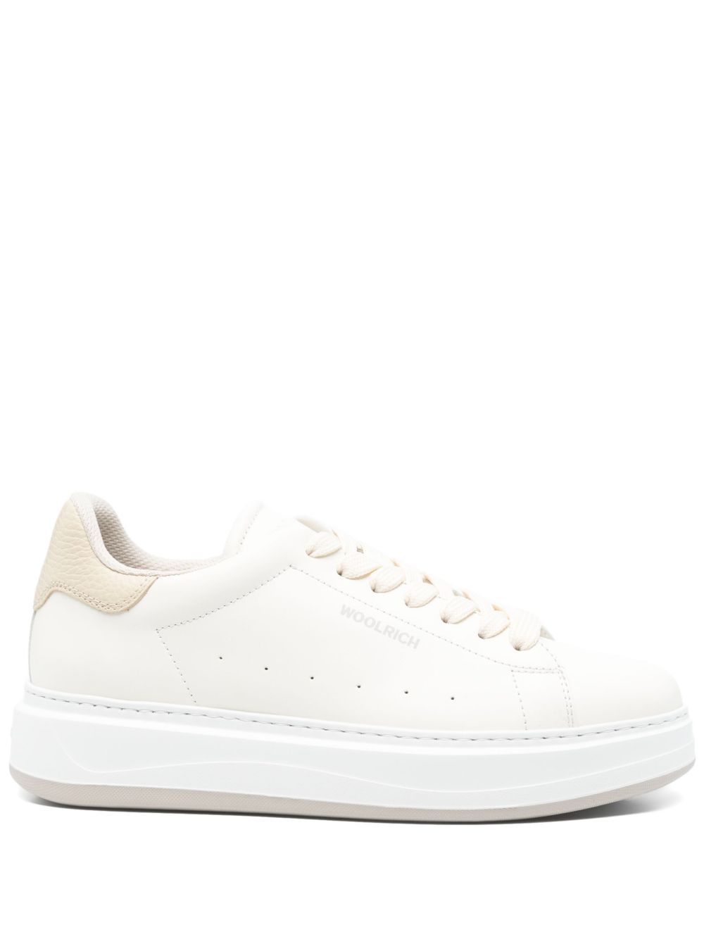 Woolrich Sneakers Beige Calf Leather