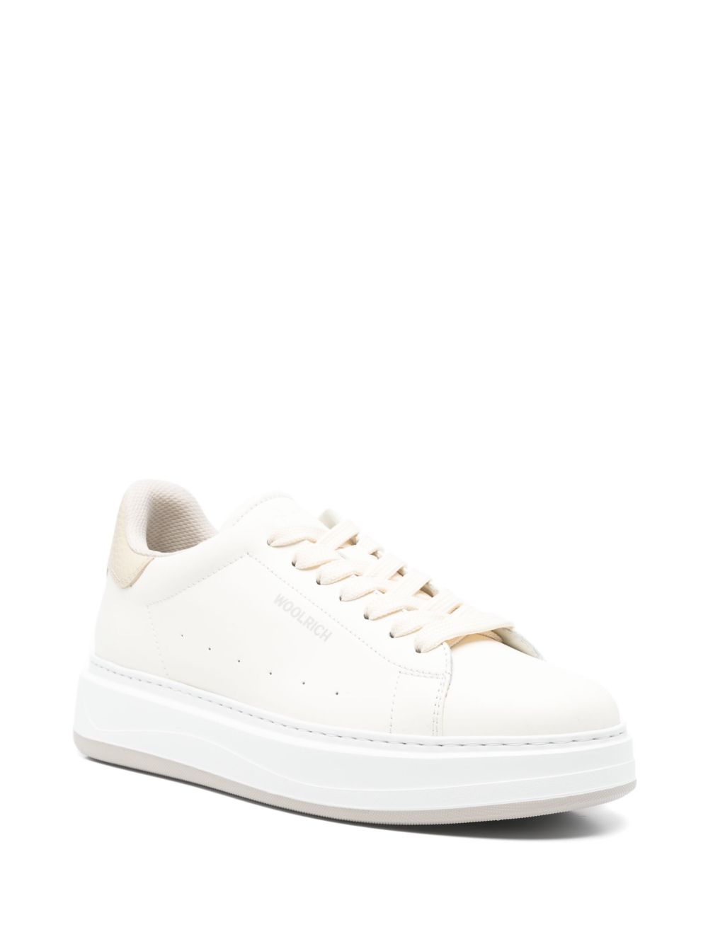 Woolrich Sneakers Beige Calf Leather