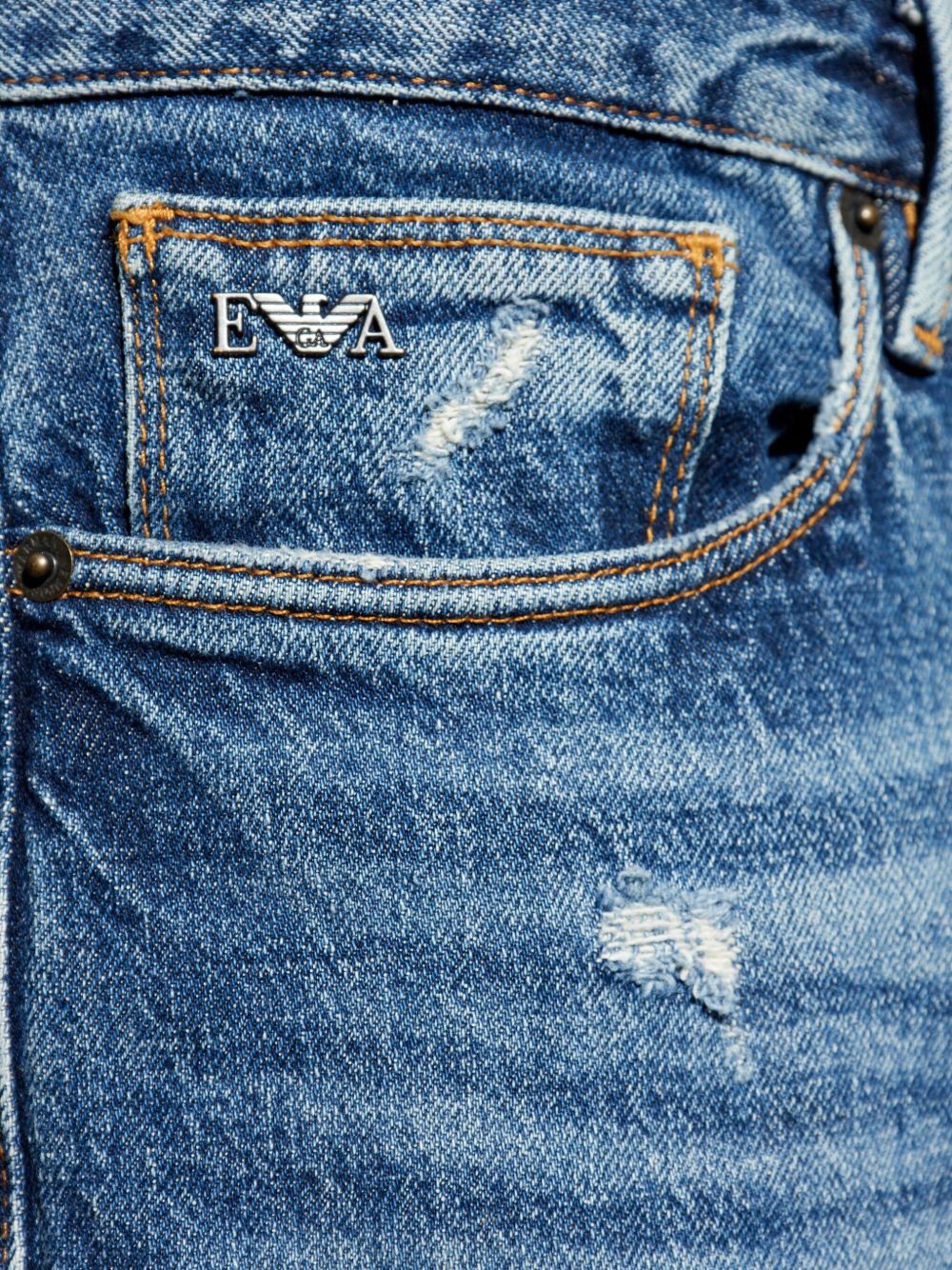 Emporio Armani Jeans Blu Cotton Elastane