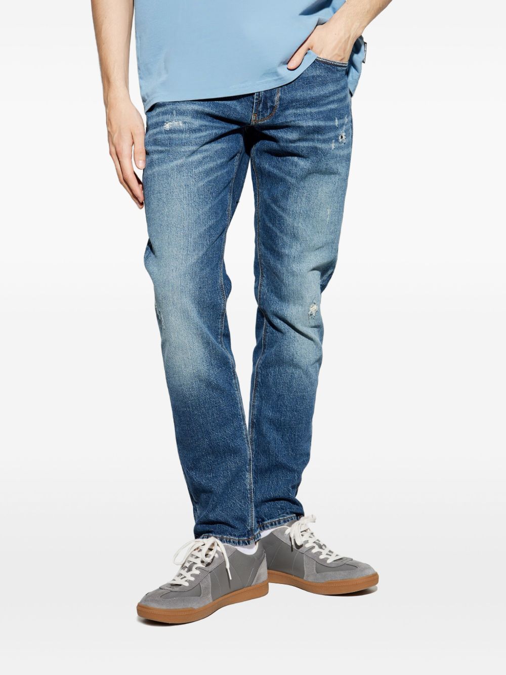 Emporio Armani Jeans Blu Cotton Elastane