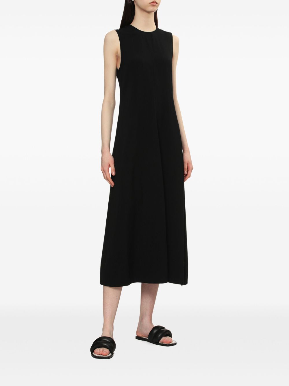 Toteme Main Dresses Black Viscose Linen