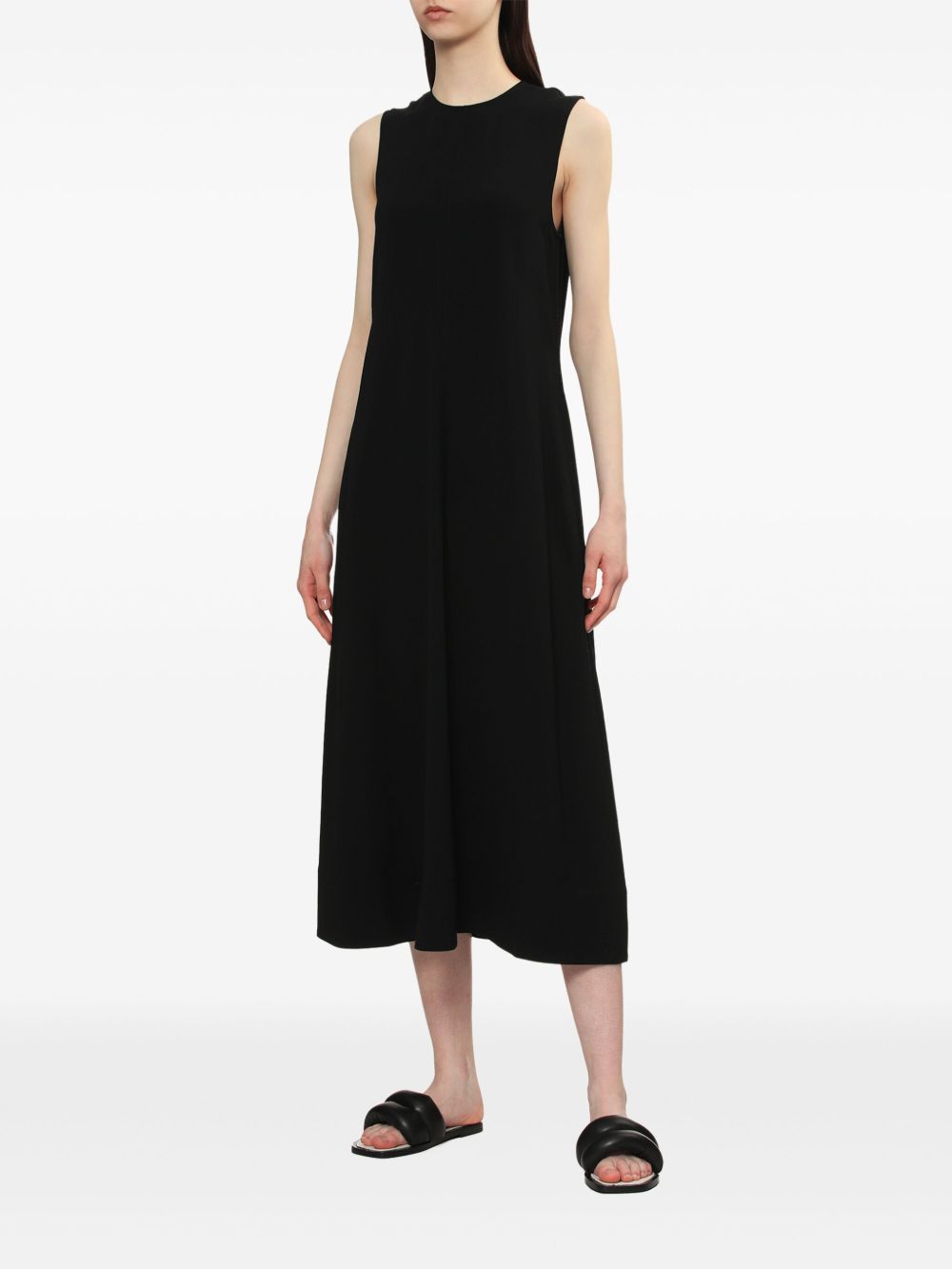 Toteme Main Dresses Black Viscose Linen
