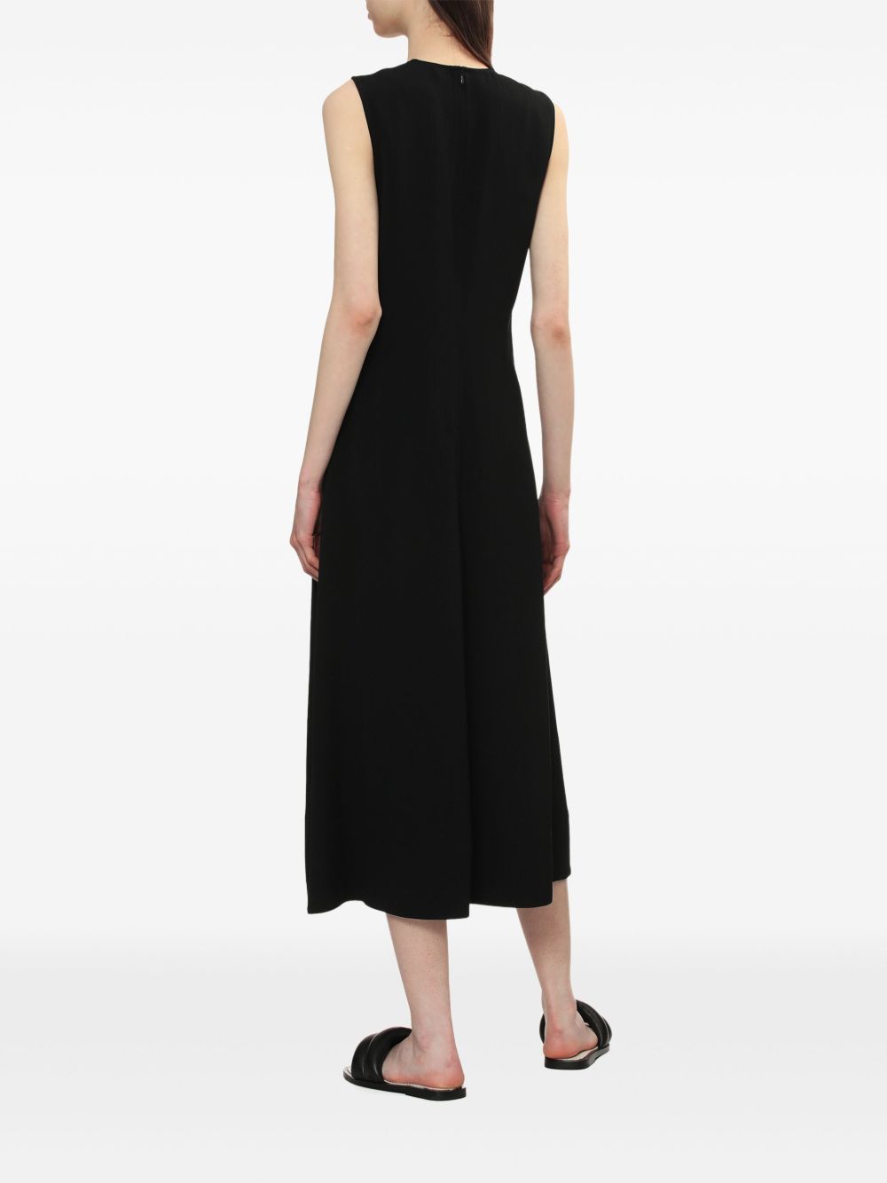 Toteme Main Dresses Black Viscose Linen