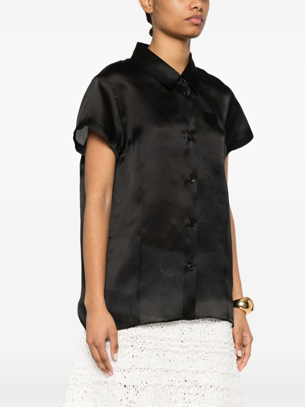 Khaite Shirts Black Silk