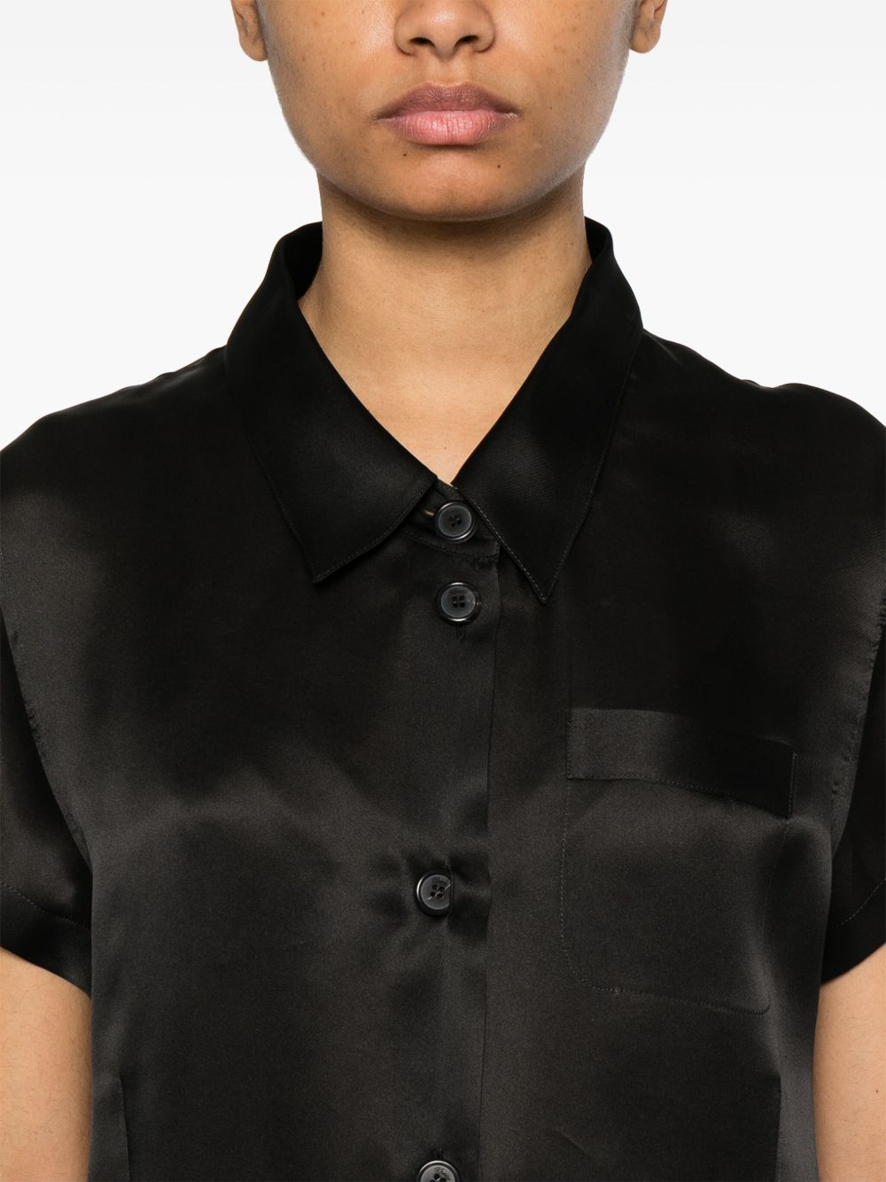 Khaite Shirts Black Silk