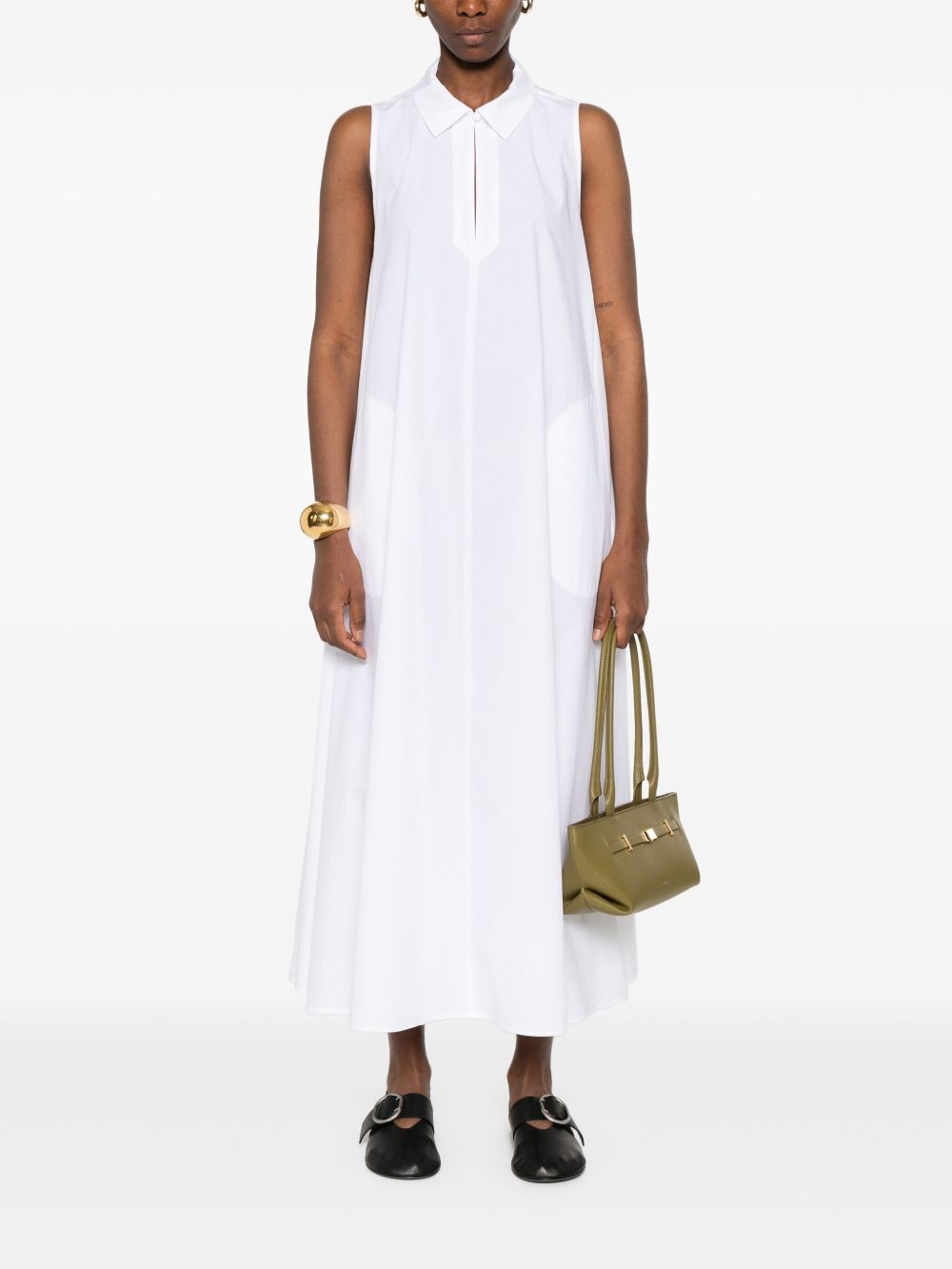 Emporio Armani Dresses Bianco Cotton