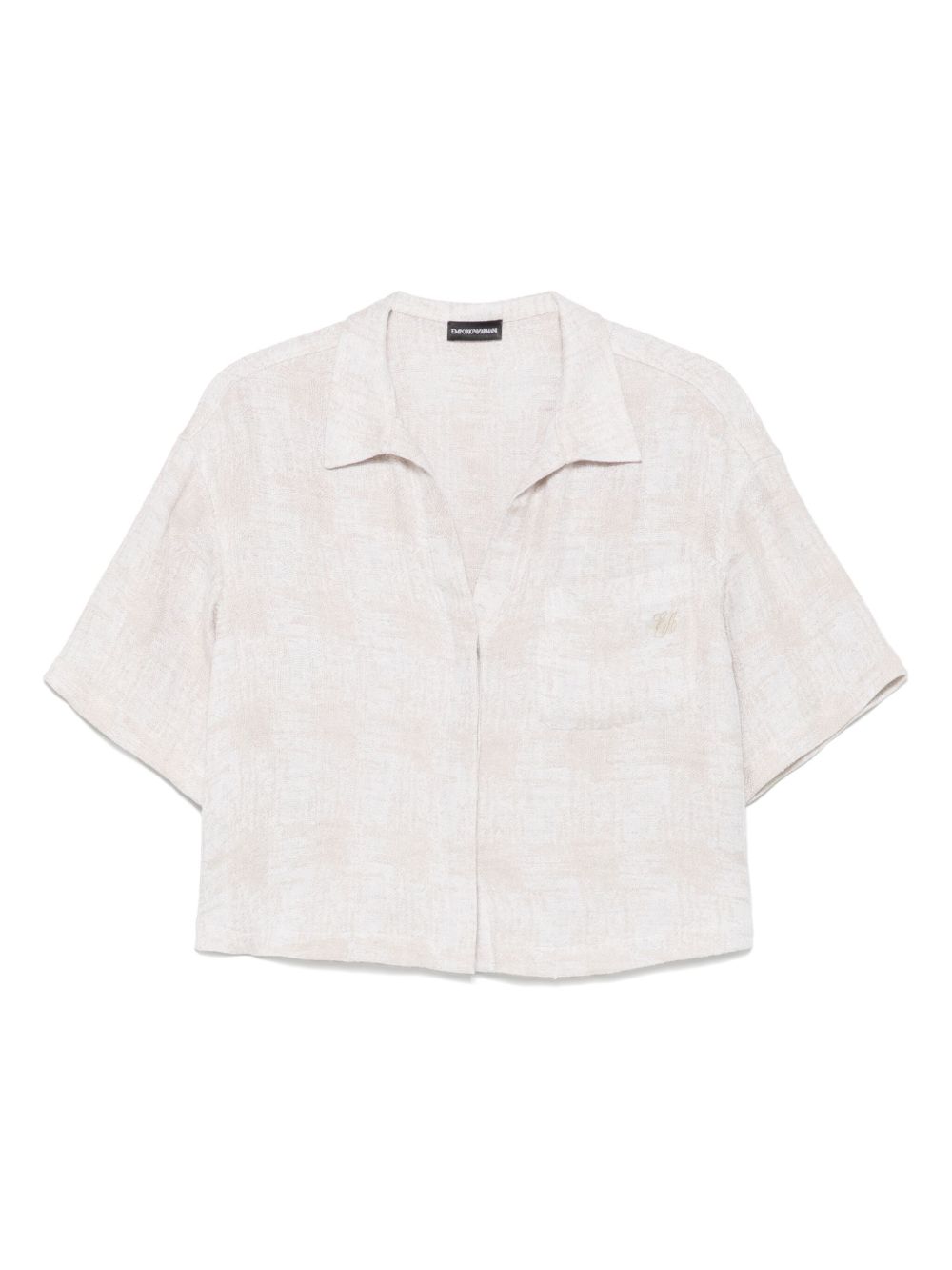 Emporio Armani Shirts Beige Linen Polyester