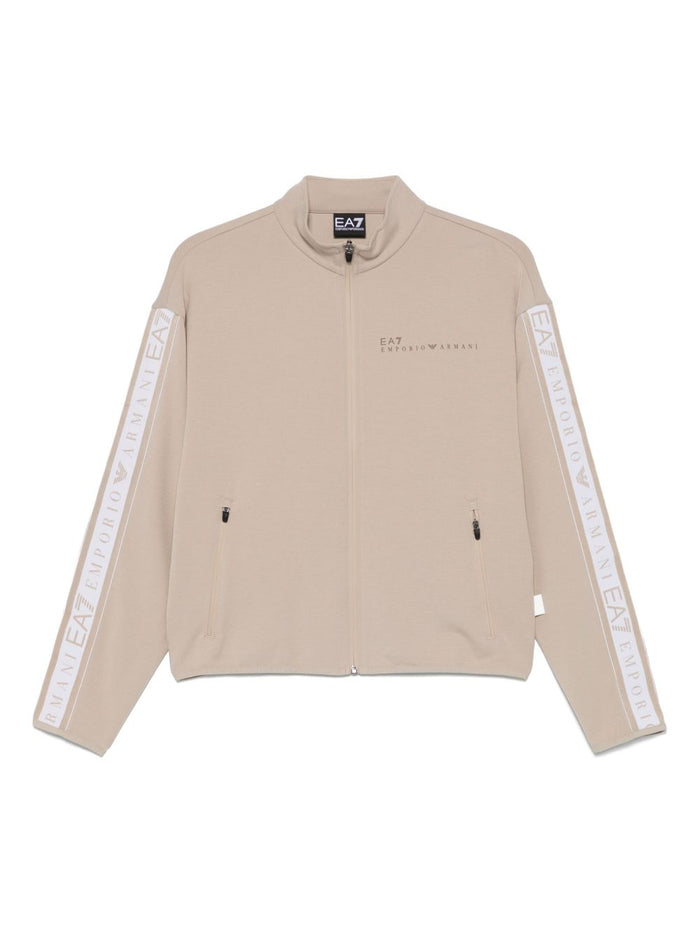 Ea7 Sweaters Beige Cotton