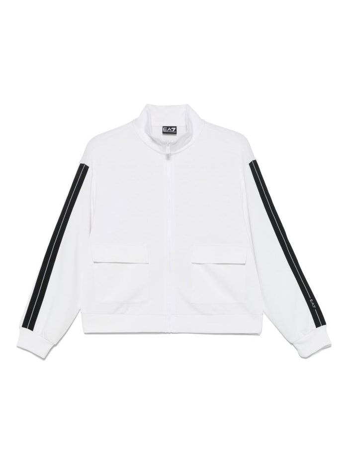 Ea7 Sweaters Bianco Modal