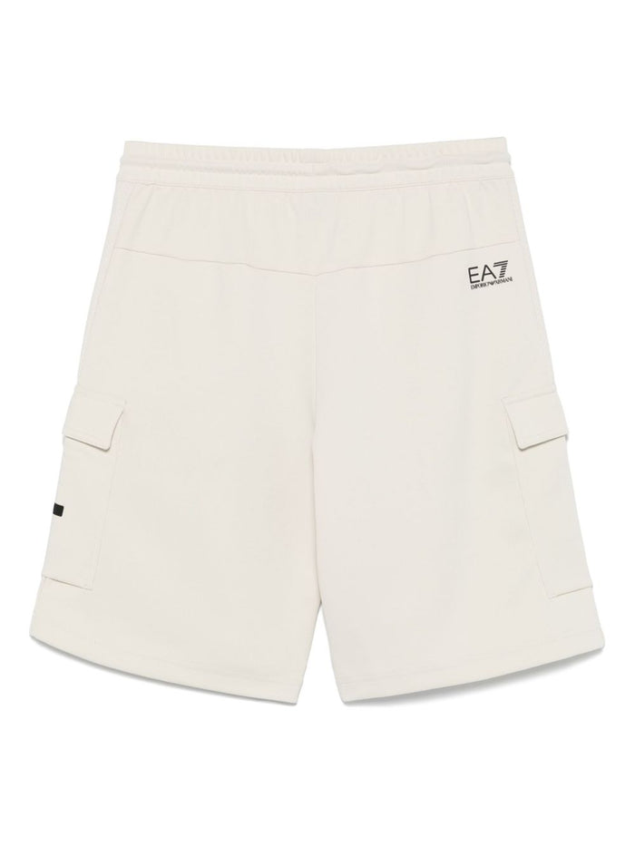 Ea7 Shorts Beige Cotton