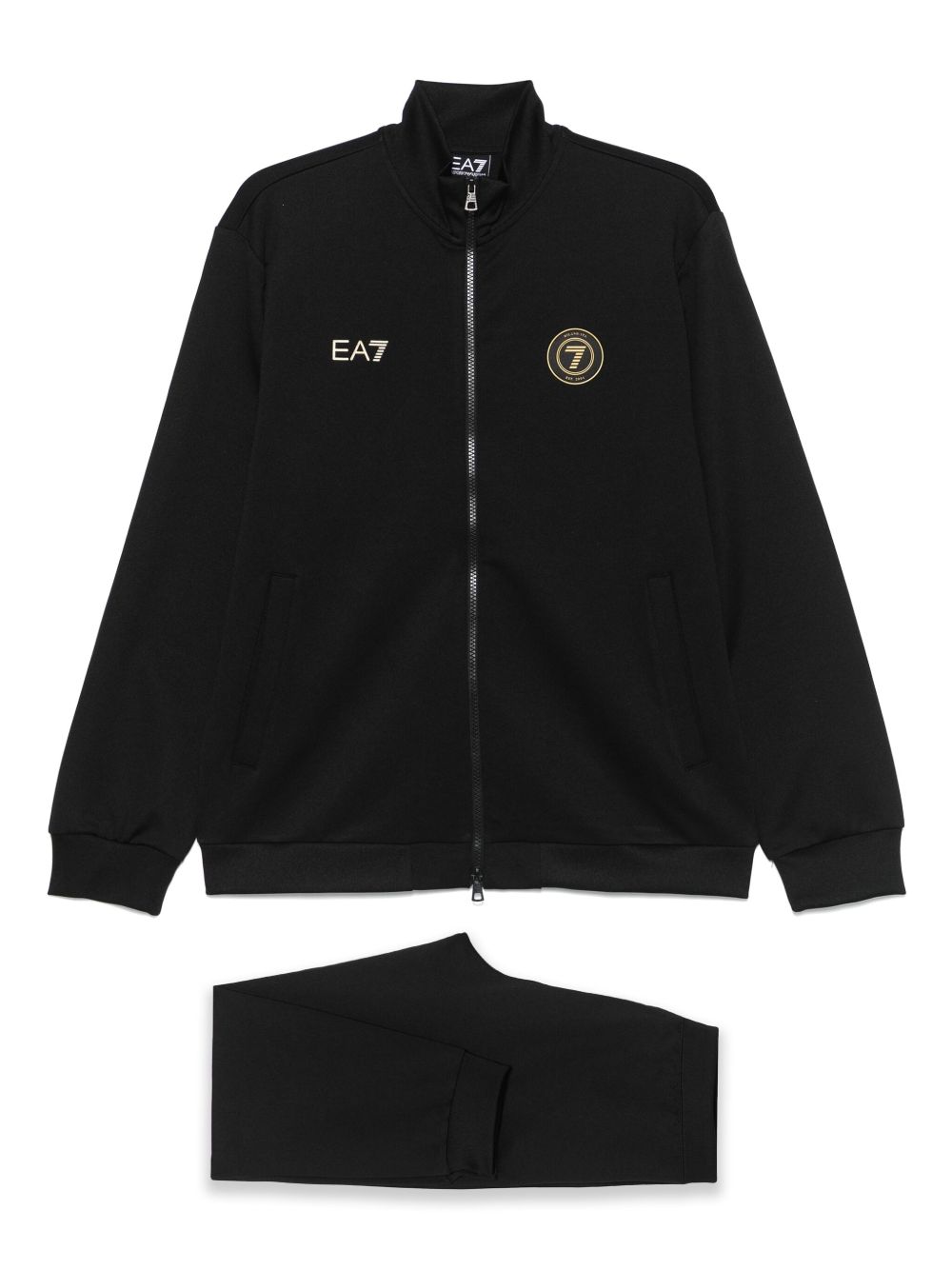 Ea7 Sweaters Nero Cotton