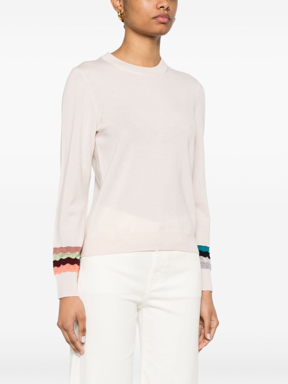Ps By Paul Smith Sweaters Beige Wool Viscose Nylon Metallic