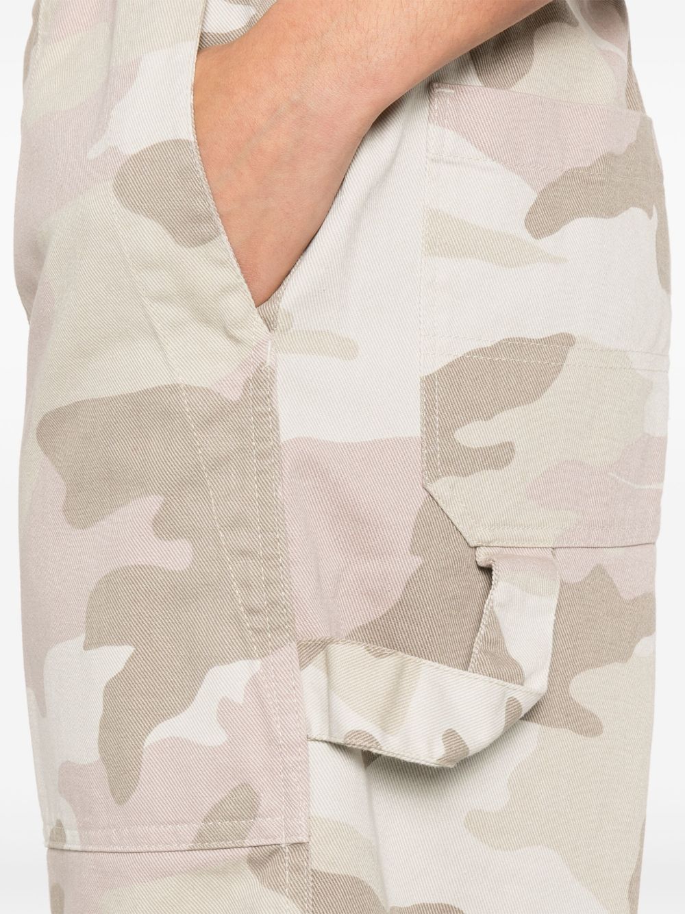 White Sand Trousers Brown Cotton