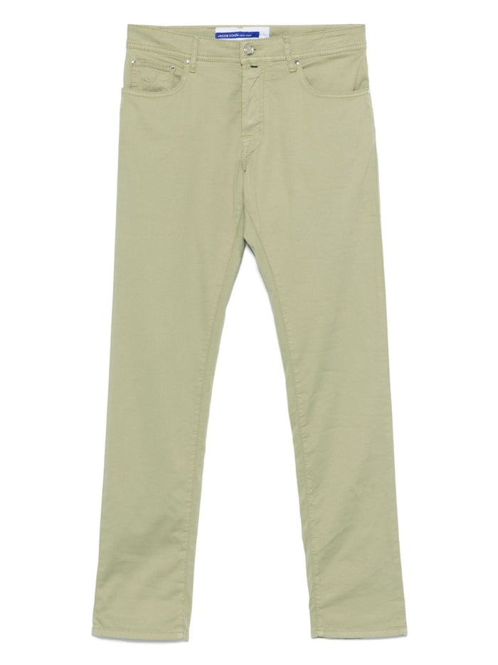 Jacob Cohen Jeans Green Cotton Lyocell Elastane