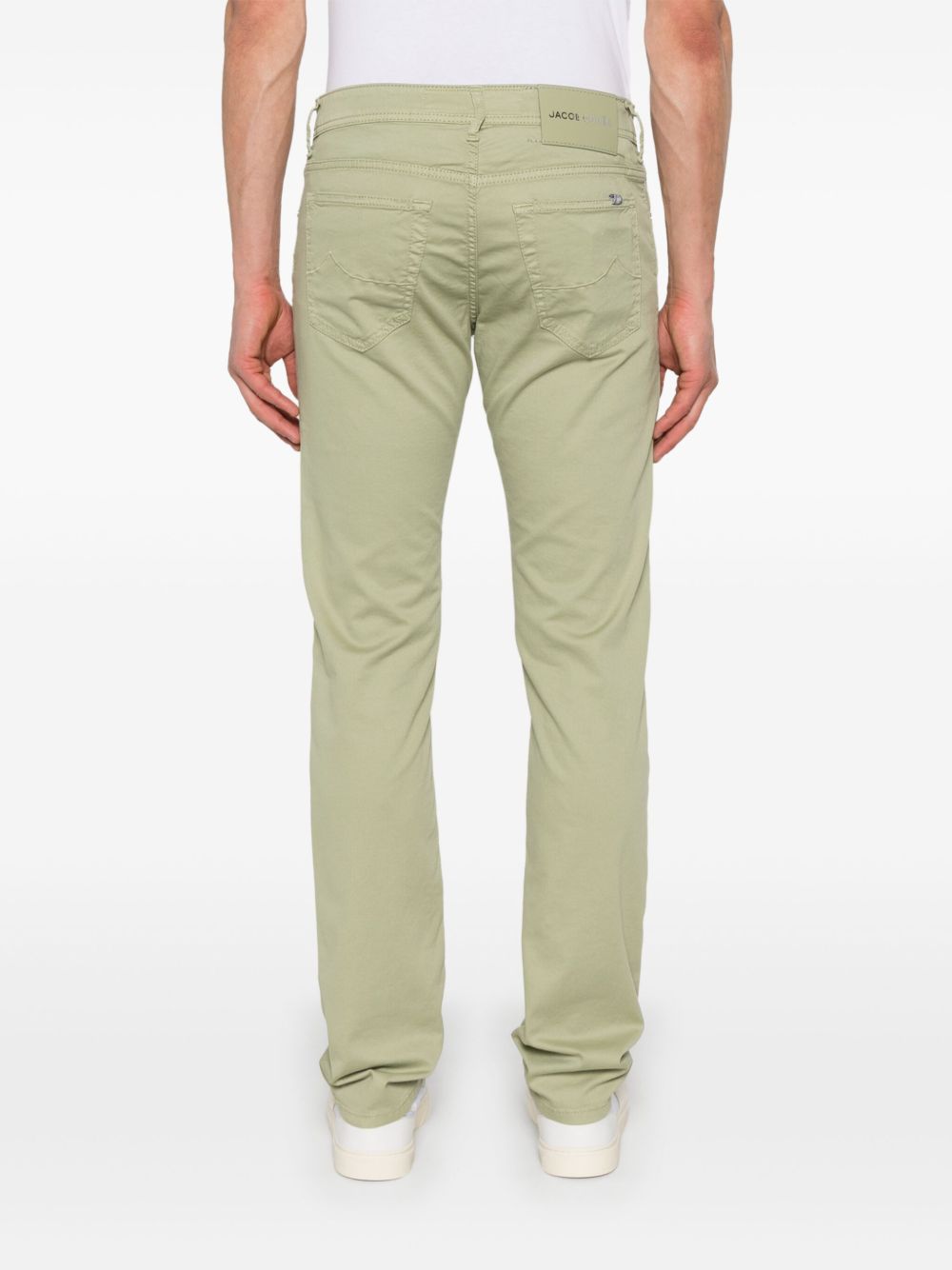 Jacob Cohen Jeans Green Cotton Lyocell Elastane