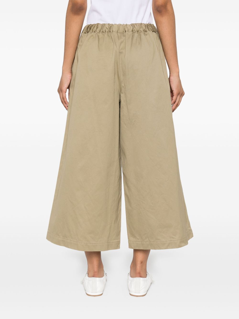 Comme Trousers Kaki Cotton
