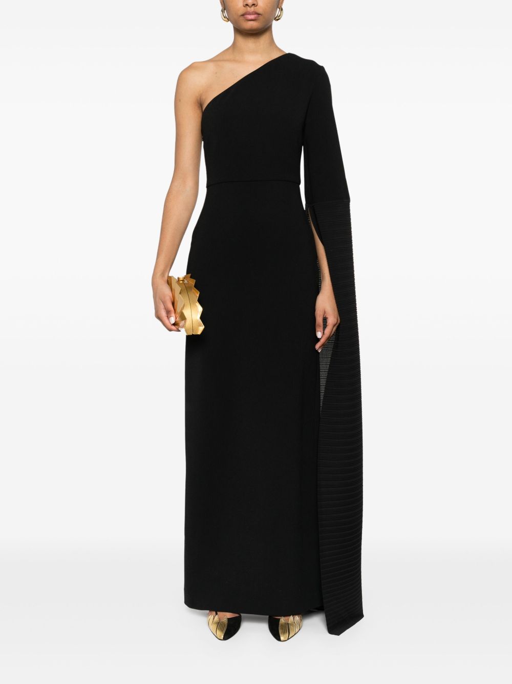 Solace London Dresses Black Polyester