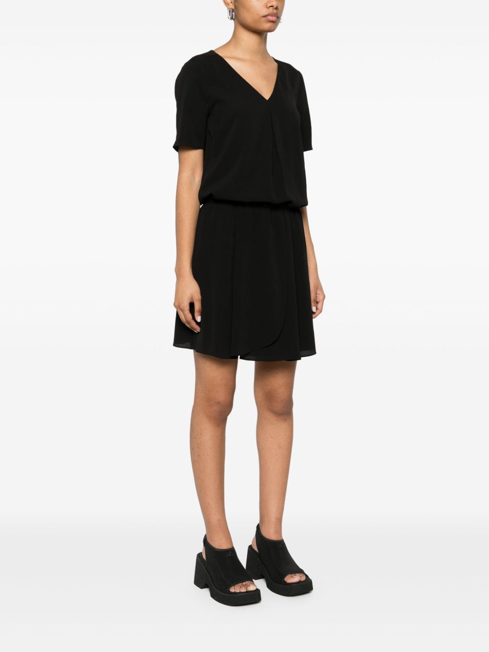Emporio Armani Dresses Nero Cotton