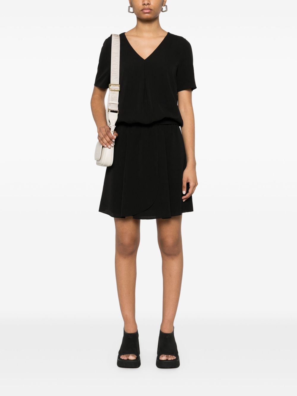 Emporio Armani Dresses Nero Cotton