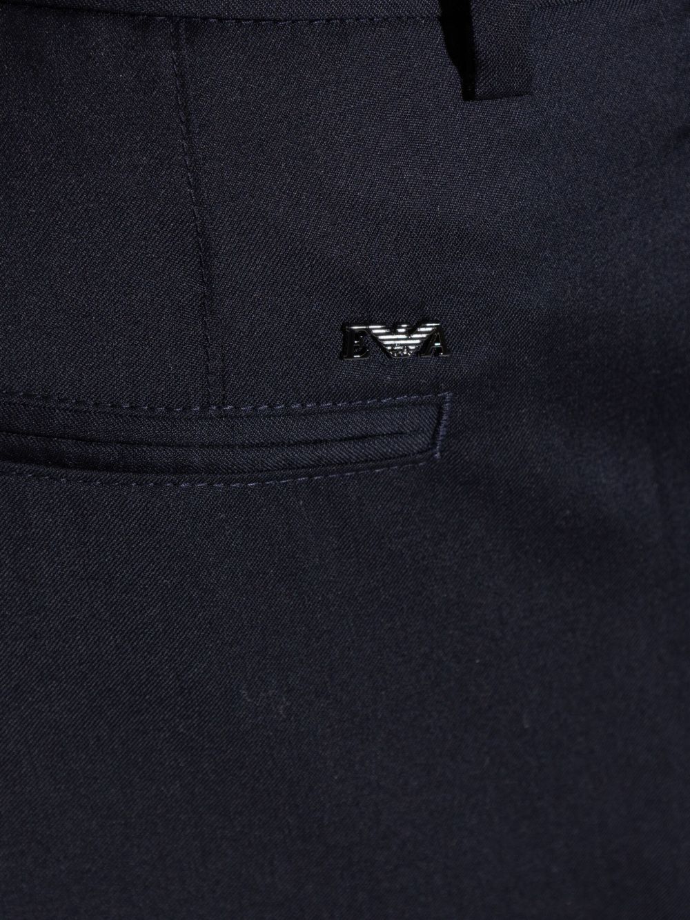 Emporio Armani Trousers Blu Virgin Wool