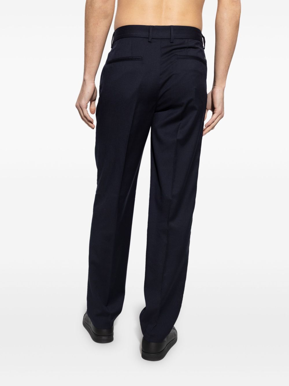 Emporio Armani Trousers Blu Virgin Wool