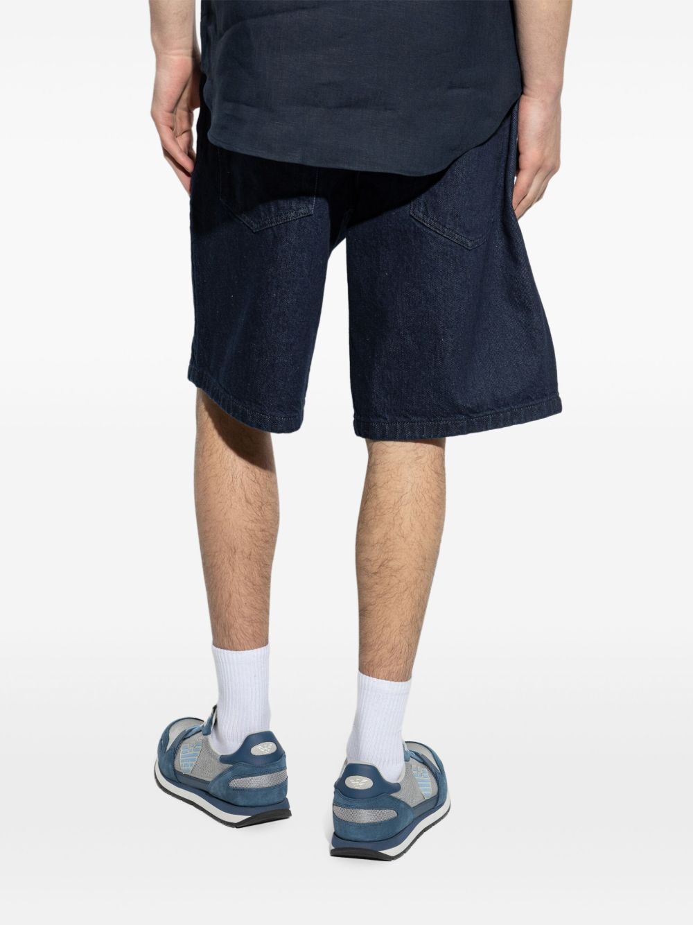 Emporio Armani Shorts Blu Cotton