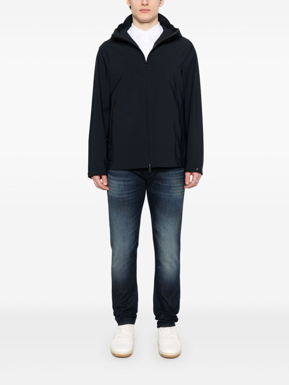 Emporio Armani Capsule Coats Blu Outer: Polyamide