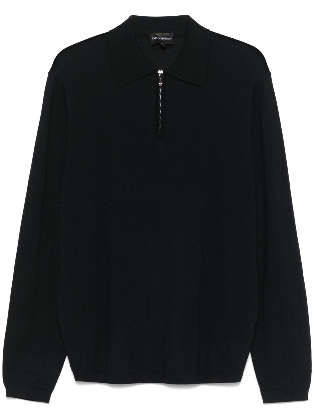 Emporio Armani Capsule T-Shirts And Polos Blu Virgin Wool
