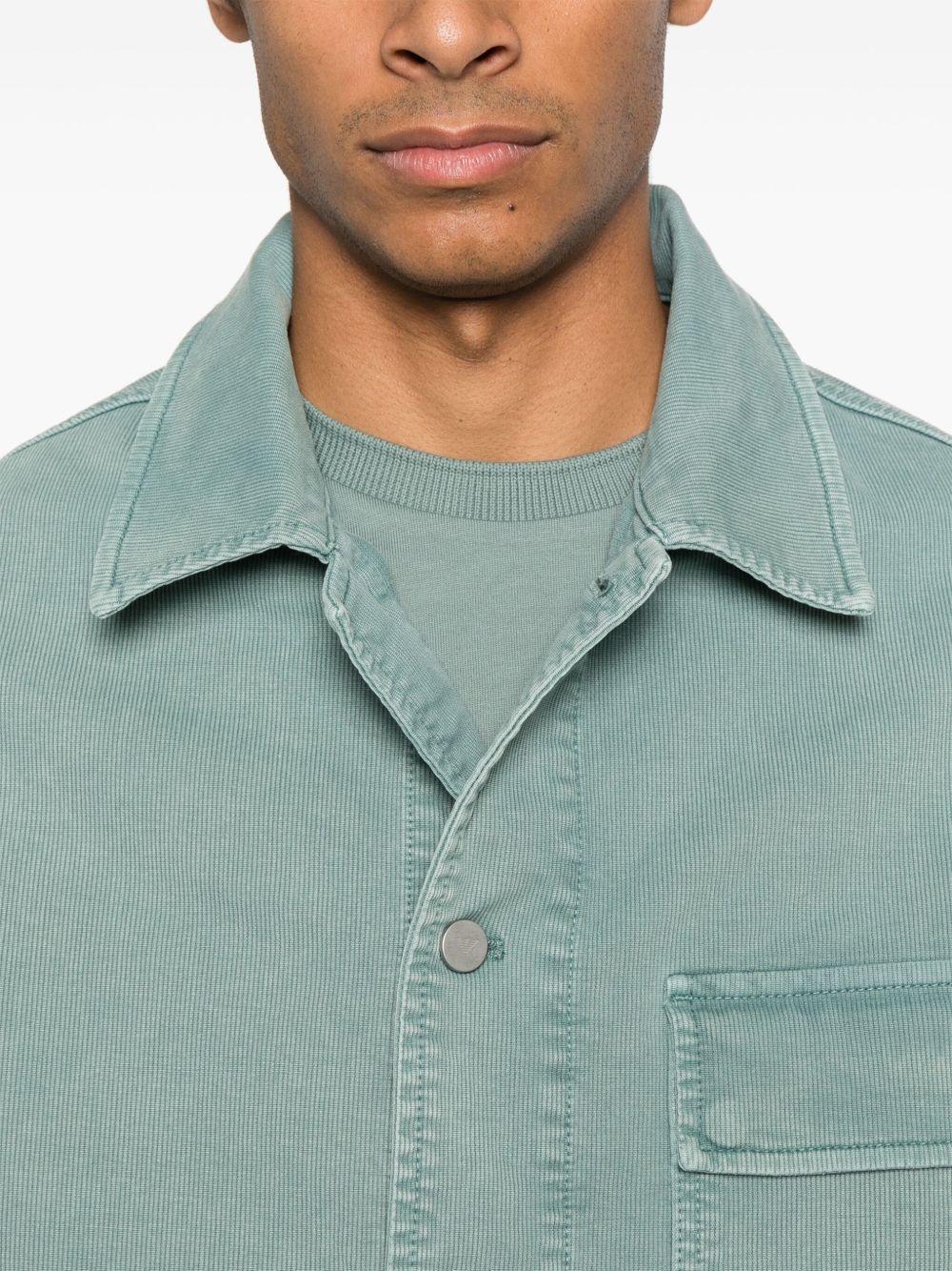Emporio Armani Jackets Azzurro Organic Cotton