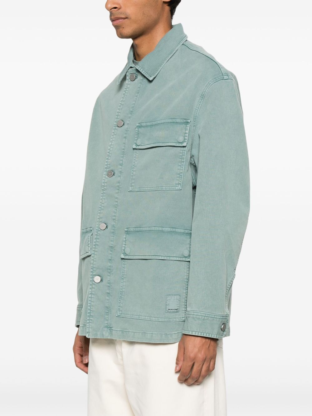 Emporio Armani Jackets Azzurro Organic Cotton