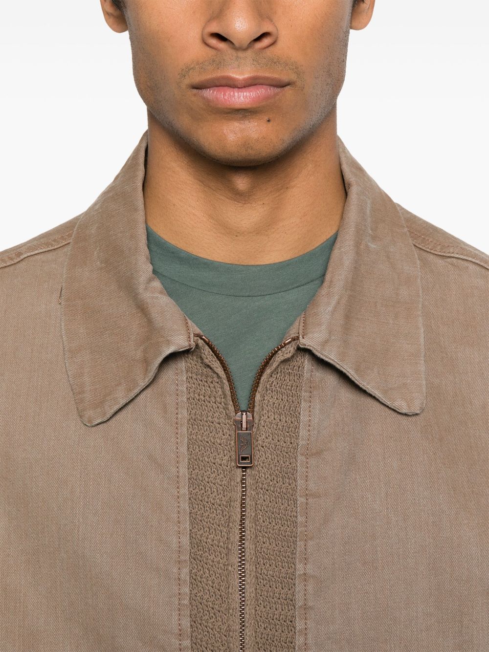 Emporio Armani Coats Marrone Outer: Organic Cotton
