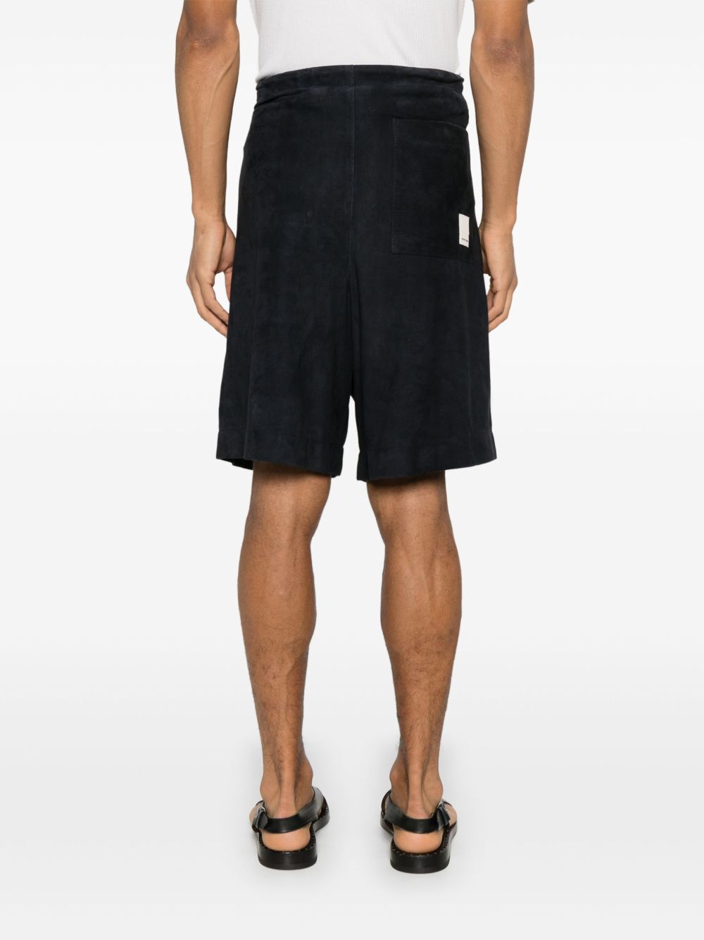 Emporio Armani Shorts Nero Goat Skin