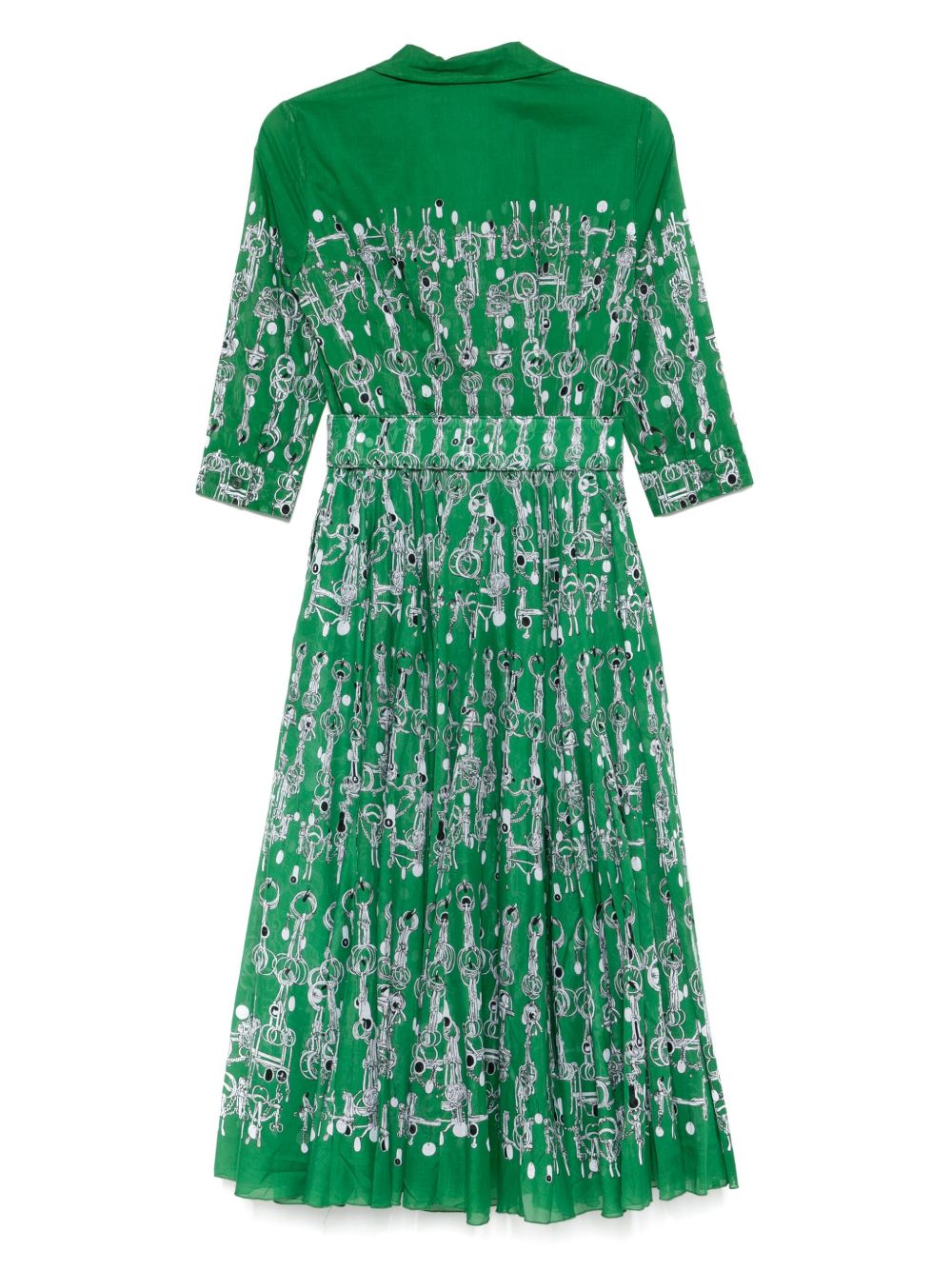 Samantha Sung Dresses Green Cotton