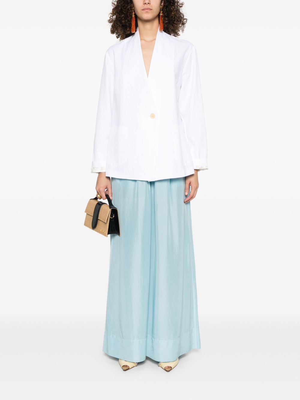Forte Trousers Clear Blue Silk