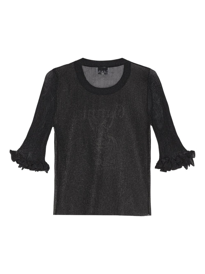 GANNI Sweaters Black Fabric