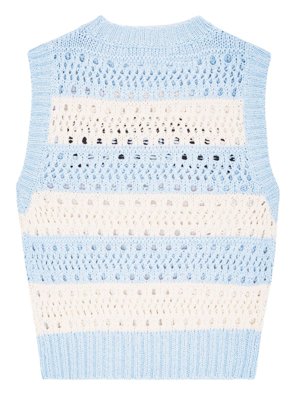 Ganni Sweaters Clear Blue Fabric