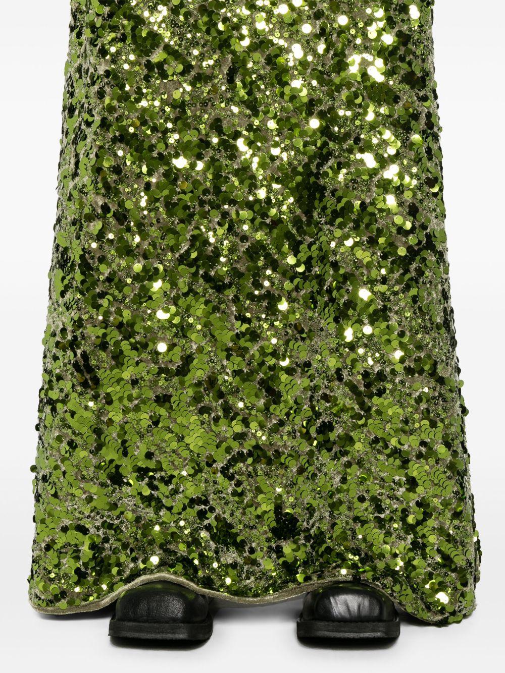 Ganni Skirts Green Outer: Recycled Polyester