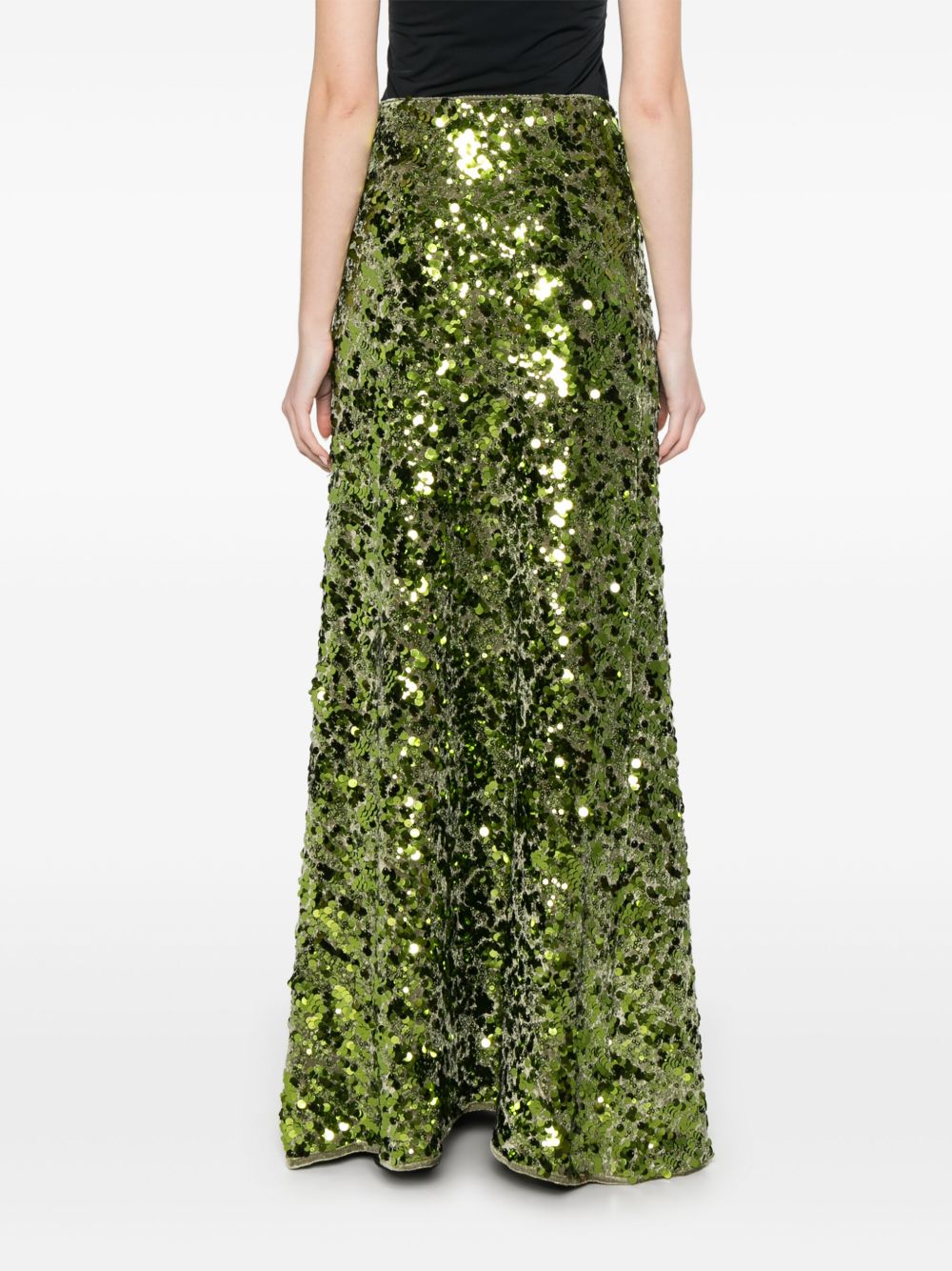 Ganni Skirts Green Outer: Recycled Polyester