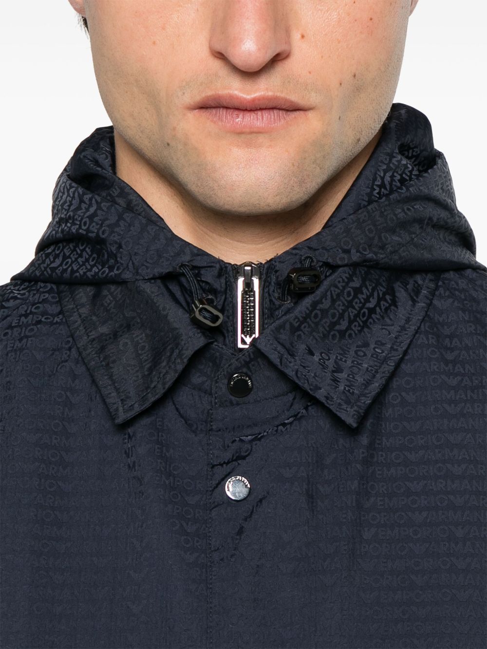 Emporio Armani Coats Blu Lining: Polyamide