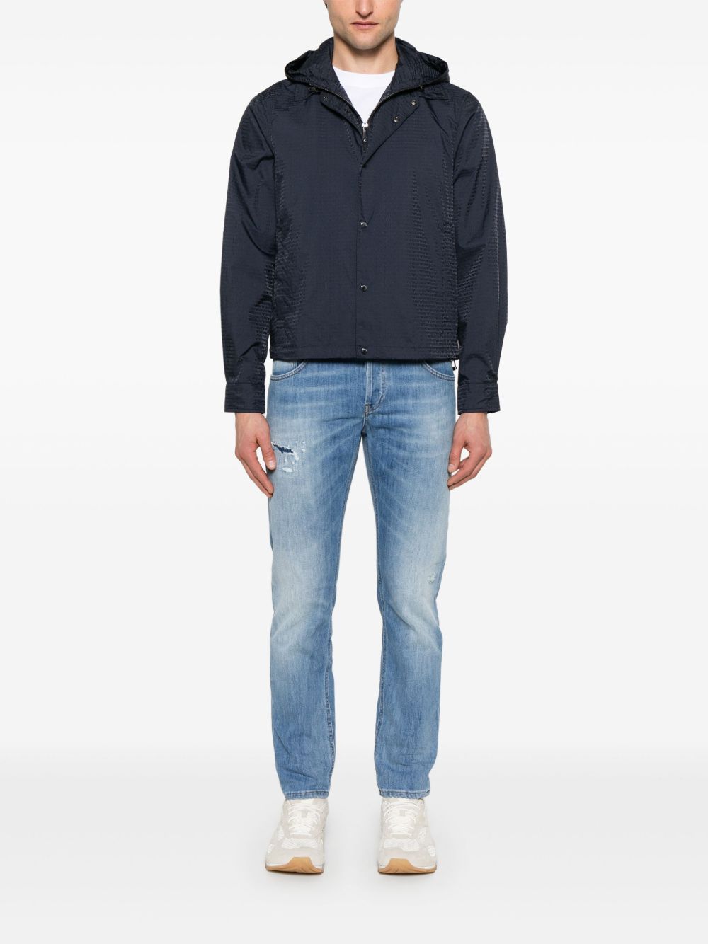 Emporio Armani Coats Blu Lining: Polyamide
