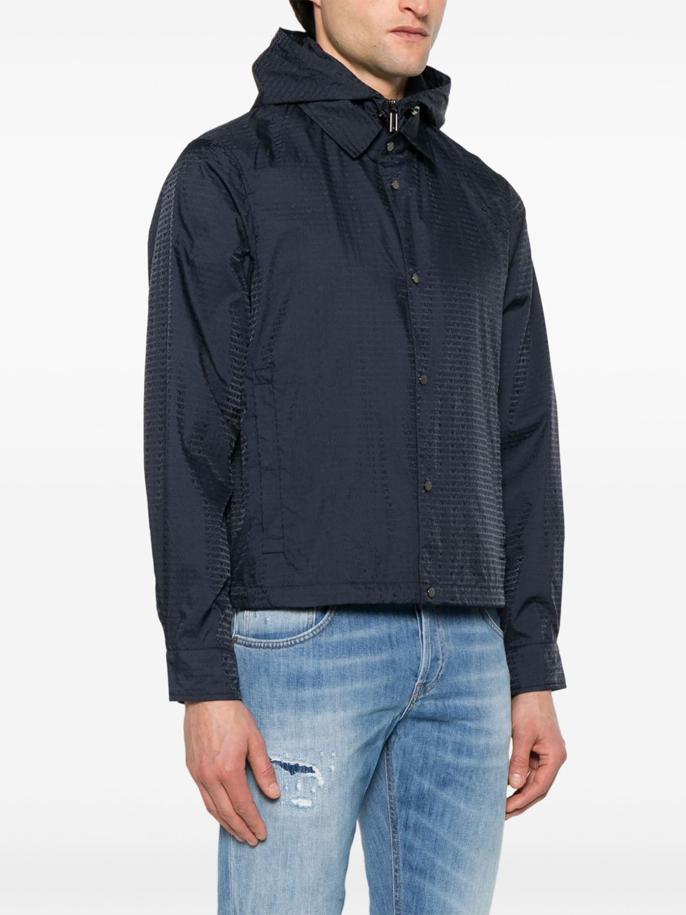 Emporio Armani Coats Blu Lining: Polyamide