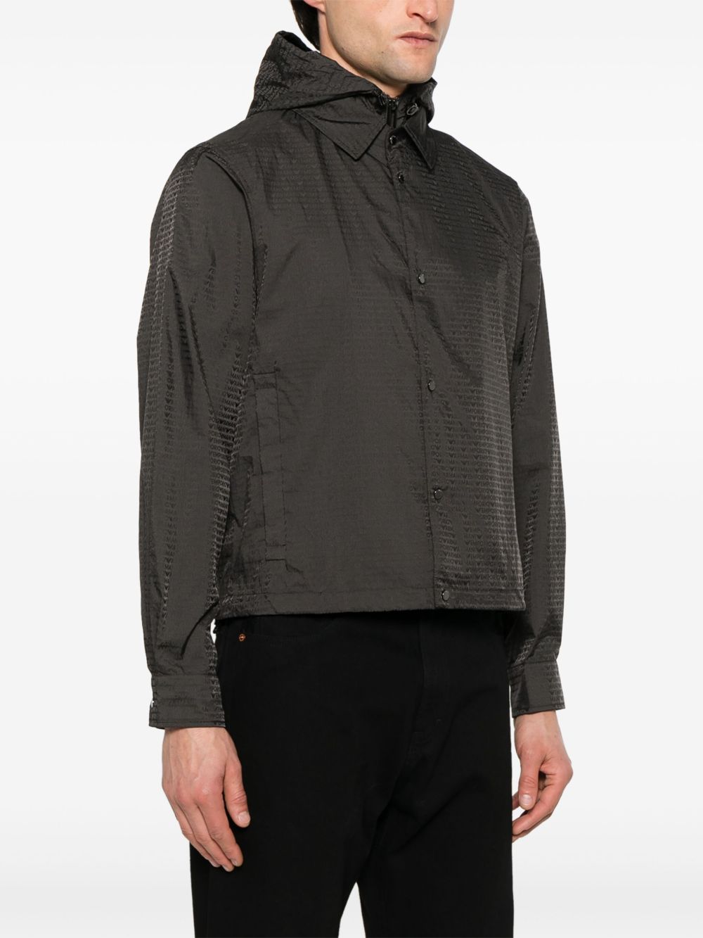 Emporio Armani Coats Marrone Scuro Lining: Polyamide